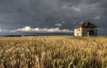 Storm Clouds Prairie Sky Canada Ominous danger