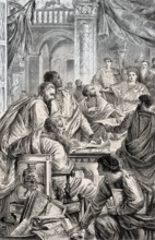 The First Council of Nicaea, by the Roman Emperor Constantine I in 325 AD