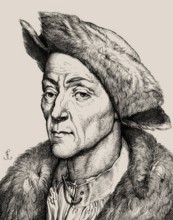 Portrait of Jakob Fugger, 1459, 1525, German businessman, digitally edited