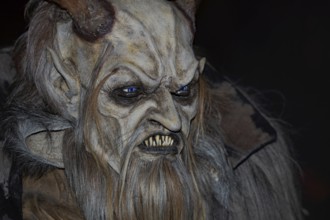 Labertaler Höllenteufel Perchte head portrait looking right