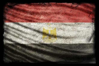Egypt Flag, Grunge Texture Background