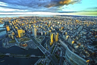 Yokohama night view. Shooting Location: Yokohama-city kanagawa prefecture