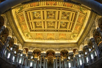 United States Capitol ceiling painting of the (United States Capitol). Shooting Location: