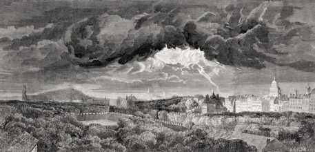 Thunderstorm over Paris, France, 1957