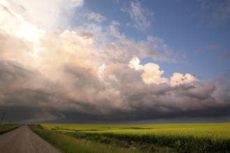 Storm Clouds Canada rural countryside Prairie Scene