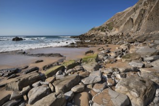 Barrika coastline in Bilbao, Basque country, Spain