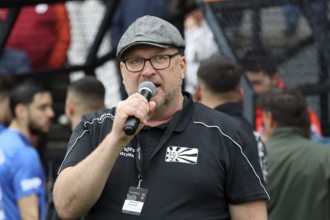 Alexander Rieckhoff (Press spokesman FC 08 Villingen) after the match of the OL BaWü: 23-24, 34th