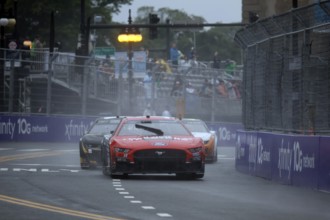 NASCAR Cup Driver, CHASE BRISCOE (14) takes to the track for the Inaugural Grant Park 220 on the