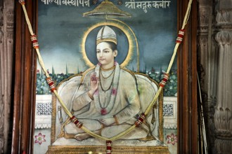 Portrait of kabir das, kabir chaura, varanasi, uttar pradesh, Asia, India