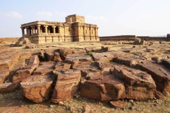 Jain temple at Aihole, Badami, Karnataka, India, Asia
