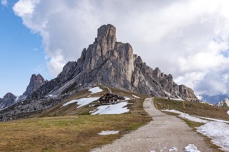 Mount Regusela on Giau Pass in the dolomites