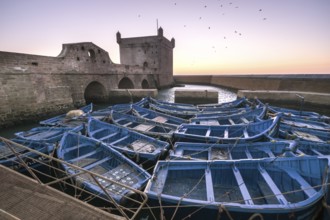 Castelo Real at fishing port, old portuguese fortress, Essaouira, morocco