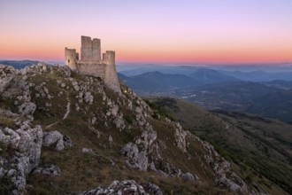 Rocca Calascio at dusk, Abruzzo, Italy