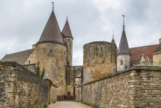 Chateau de Chateauneuf is a 15th-century fortress in the commune of Chateauneuf, 43 km from Dijon,