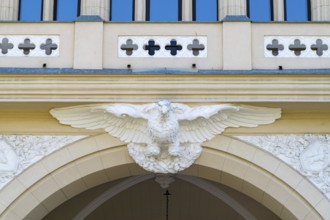 The Palace of Culture in Iasi, Romania. The Palace of Culture, the symbol of the city of Iasi on a