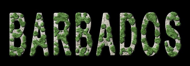 Barbados Reforestation and Climate Message, Sustainable Green Typography, Green Agenda