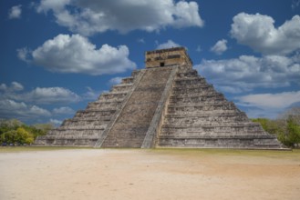 Tempelpyramide von Kukulcan El Castillo, Chichen Itza, Yucatan, Mexiko, Maya Zivilisation