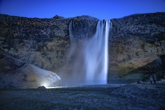 Seljalandsfoss of the waterfall Iceland. Shooting Location: Iceland, Reykjavik