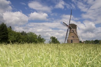 Windmill the Piepermolen near the Dutch village in the region called Achterhoek