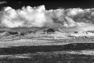 Summit in Sarek National Park, Laponia World Heritage Site, Norrbotten, Lapland, Sweden, June 2016