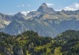 View from the Hochgrat near Oberstaufen (Bavaria, Germany)