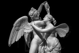MILAN, ITALY, June 2020. Giovanni Maria Benzoni's masterpiece Cupid and Psyche (Amore e psiche,