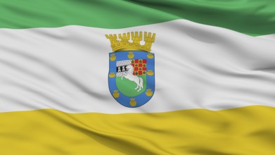 La Pintana City Flag, Country Chile, Closeup View