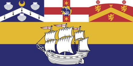 Flag of the Australian city of Sydney. Flag of Sydney Australia. Symbol of the city of Sydney