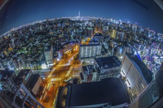 Tokyo night view (from Bunkyo Civic Center). Shooting Location: Tokyo metropolitan area