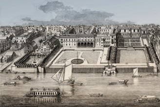The Southern Front of Old Somerset House, Westminster, London, UK