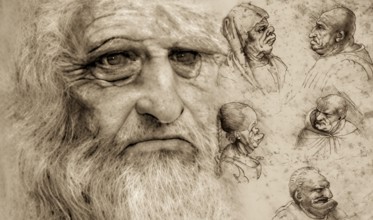 Leonardo da Vinci, 1452 - 1519, Italian painter, sculptor, architect and engineer, his painting