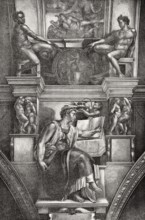 The Erythraean Sibyl, Sistine Chapel, Vatican City, Rome, Italy, 19th Century