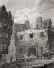 Old Weigh House or Butter Tron, West Bow, Edinburgh, Scotland, 19th century, Views in Edinburgh by