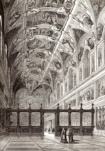 Die Sixtinische Kapelle, Apostolischer Palast, Vatikanstadt, 19.