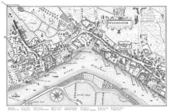 The palace of Whitehall, Westminster, London, England, 1593
