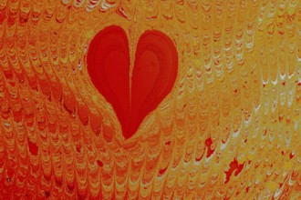 Abstract creative marbling pattern with love concept for fabric, design background texture