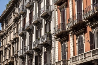 Beautiful residential houses in downtown Bari, Italy