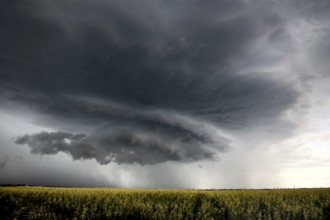 Prairie Storm Clouds in Saskatchewan Canada rural setting