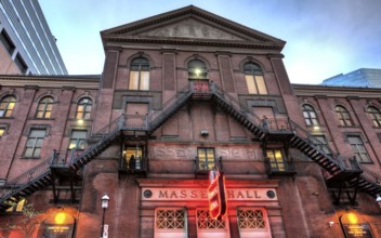 Massey Hall Toronto sign exterior Concert Hall