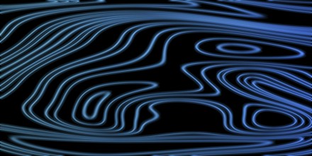 Neon Glow blue lines on a dark background, Glowing background