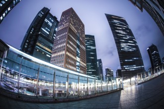 Shinbashi Shiodome building group of. Shooting Location: Tokyo metropolitan area