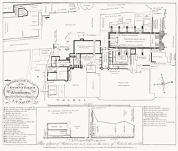 Plan of Westminster Palace, London, England, 1807