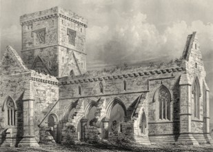 Iona Abbey, Insel Iona, Westküste Schottlands