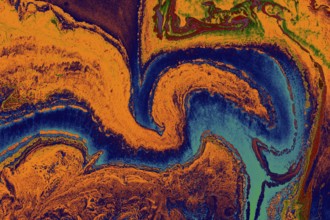 Abstract creative marble pattern texture. Traditional art of Ebru marbling