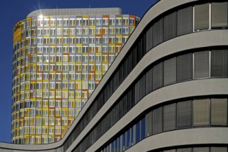 ADAC, building, architecture, colourful, Munich, futuristic, Germany, Europe, Federal Republic of