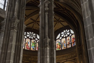 PARIS, FRANCE, MAY 24, 2022, Beautiful gothic church Saint Eustache in Paris, France