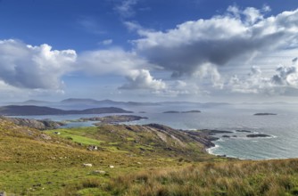 Landscape with ocean shore from Ring of Kerry, Ireland