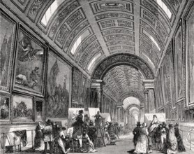 The Louvre Palace, French museum, Paris, France, 19th century
