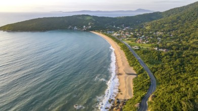 Balneario Camboriu in Santa Catarina. Taquaras Beach and Laranjeiras Beach in Balneario Camboriu.