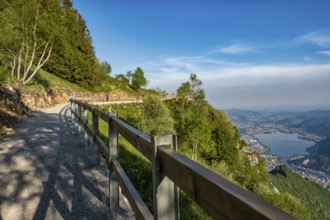 Path on Coltiglione mountain on Lake Como